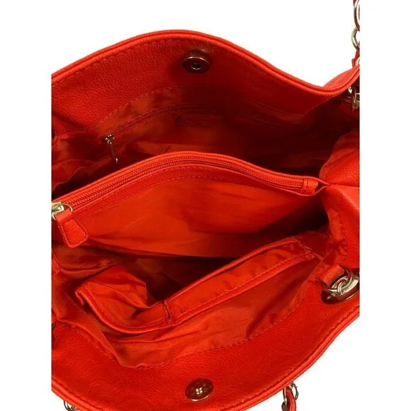 Nicole Miller Cherry Red Large Purse - Picture 3 of 6